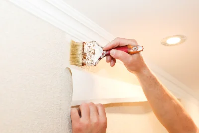 Pose de papier peint aux Garennes sur Loire — revêtements muraux et toiles de verre